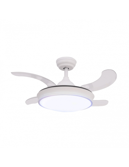 Ventilateur DC Camel blanc pales repliables 36W