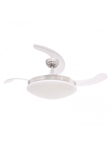 Ventilateur DC Maria LED-CCT et haut-parleur caché