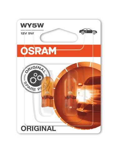 Ampoule WY5W Ambre Halogène WY5W 12V Original 2 Unds. 2827NA-02B Osram | leonleds