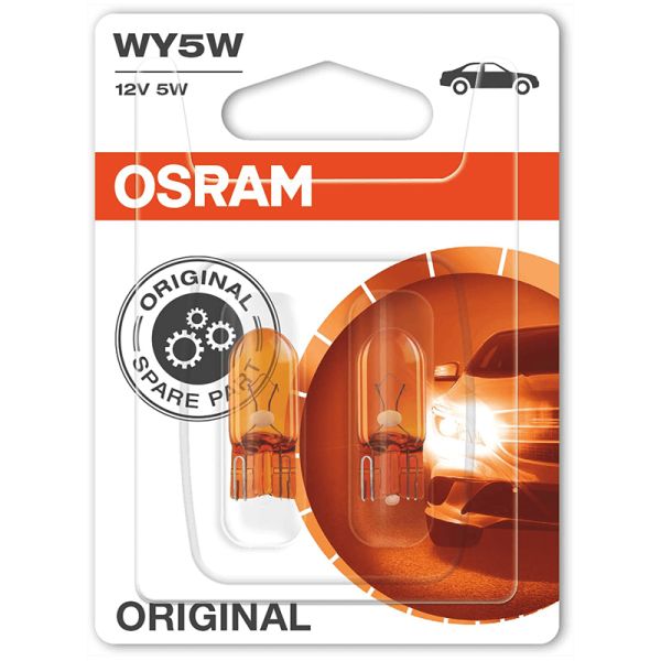 Ampoule WY5W Ambre Halogène WY5W 12V Original 2 Unds. 2827NA-02B Osram | leonleds