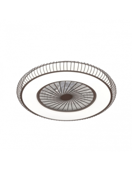 Ventilador LED marrón Mirabel de 40W