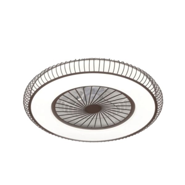 Ventilador LED marrón Mirabel de 40W