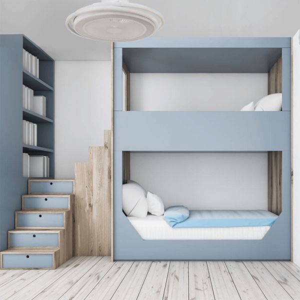 Ventilador de techo LED Andrea moderno blanco ambiente