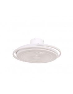 Andrea moderno ventilador de teto LED branco