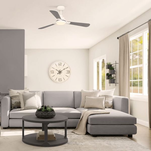 Ventilador LED Noe con Palas Reversibles grises