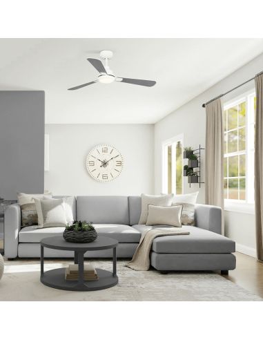 Ventilador LED Noe com pás reversíveis luz neutra