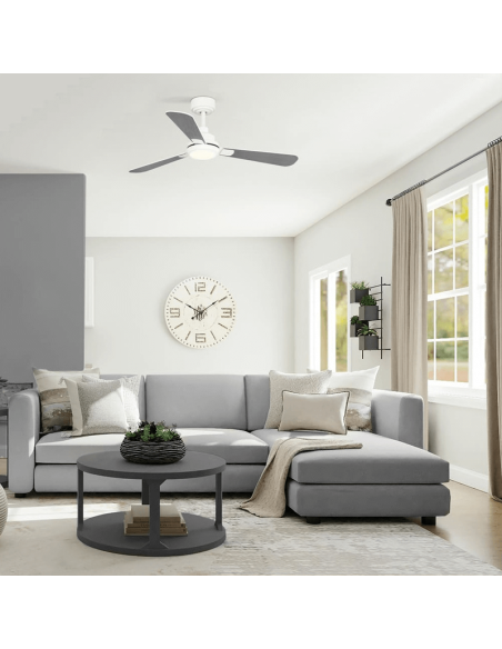 Ventilador LED Noe con Palas Reversibles luz neutra