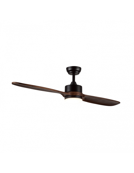 Ventilador LED com motor CA de pás de madeira