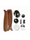 Ventilateur LED avec pales en bois Accessoires moteur AC
