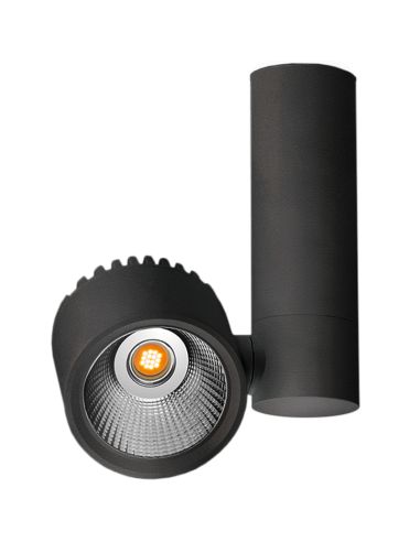Foco LED orientable de superficie Zen Tube Surface 12W Negro NT ArkosLight | LeonLeds