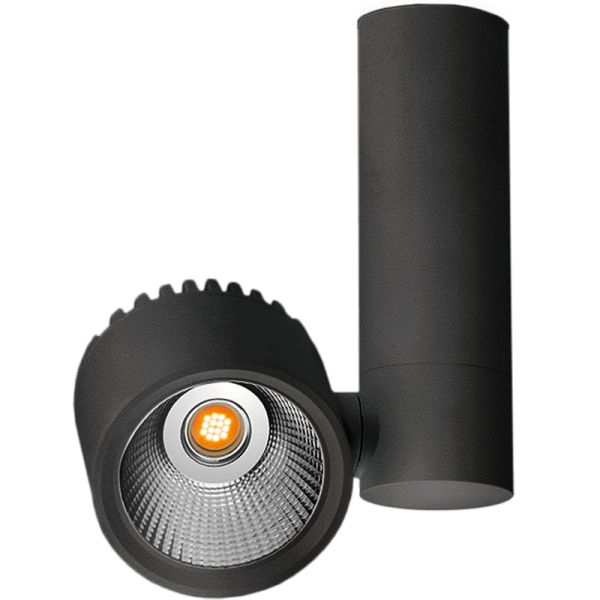 Spot de surface à LED orientable Zen Tube Surface 12W Noir NT ArkosLight | leonleds