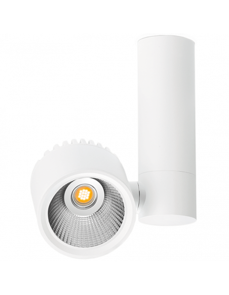 Foco LED orientable de superficie Zen Tube Surface 12W Blanco WT ArkosLight | LeonLeds
