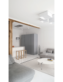 Foco LED Zen Tube Surface 17W Negro Zen Tube 2 ArkosLight | LeonLeds