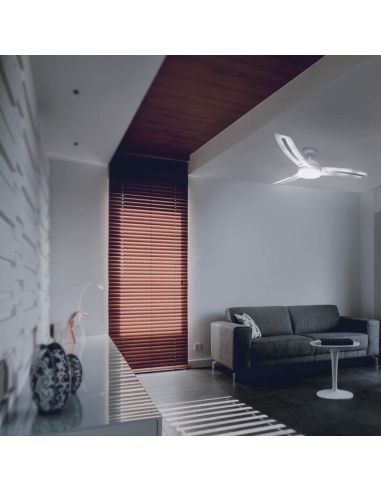 Ventilador LED inteligente Lighter motor DC luz fría
