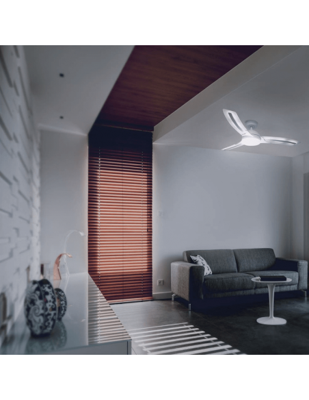Ventilador LED inteligente Lighter motor DC luz fría