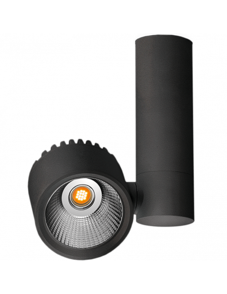 Foco LED de superficie Zen Tube Surface 23W Nero | LeonLeds