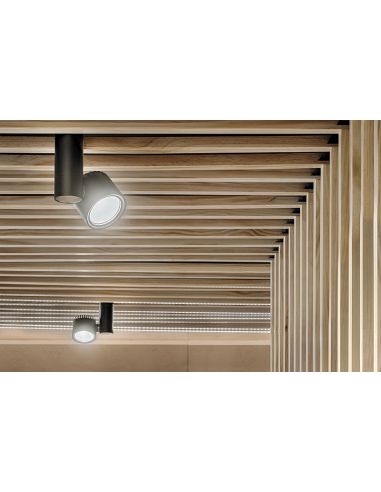 Projetor de superfície LED Zen Tube Surface 23W Preto | leonleds