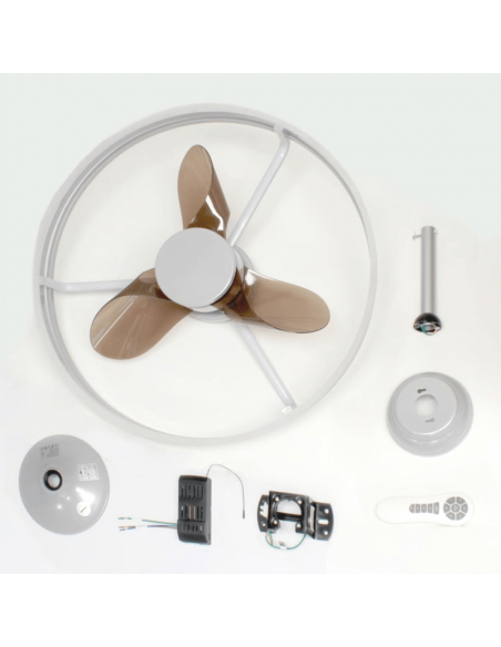 Ventilador LED redondo Agra 48W 4000k accesorios