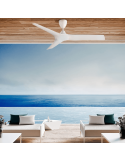 Ventilador blanco Storm para exterior IP44 ambiente