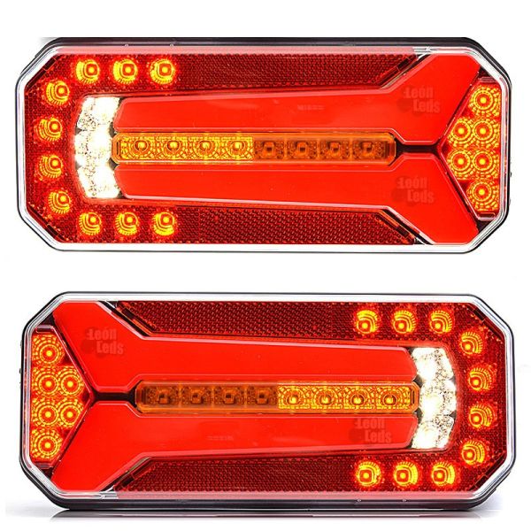 Piloto LED Intermitentes Progresiva Dinámica 12V 24V 7 Funciones Camión Furgoneta | LeonLeds Iluminación