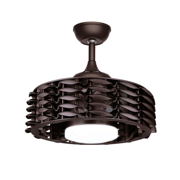 Ventilador LED Allum negro pequeño motor DC