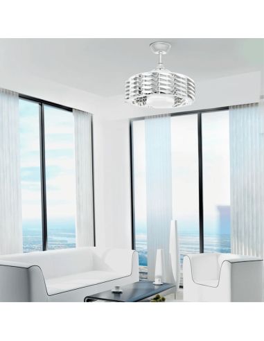 Ventilador LED sin aspas blanco Allum 24W ambiente