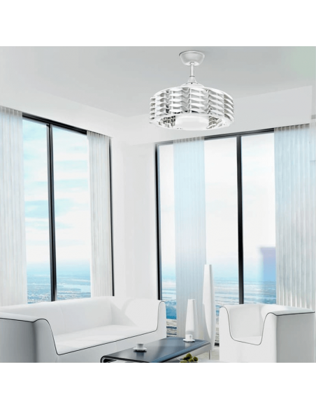 Ventilador LED sin aspas blanco Allum 24W ambiente