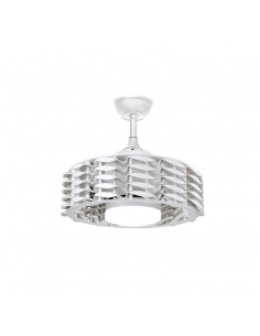 Ventilador LED branco sem lâmina Allum 24W