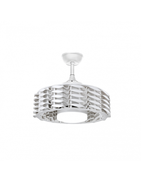 Ventilador LED branco sem lâmina Allum 24W