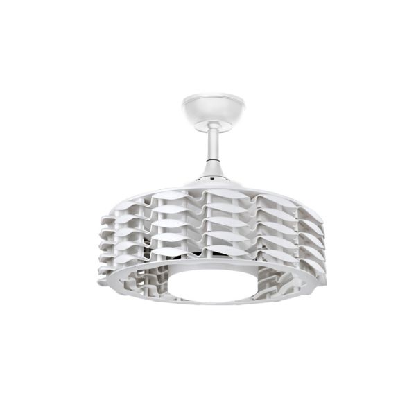 Ventilador LED branco sem lâmina Allum 24W