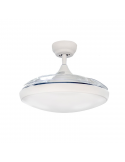 Ventilador plafón LED blanco Nuba plafón