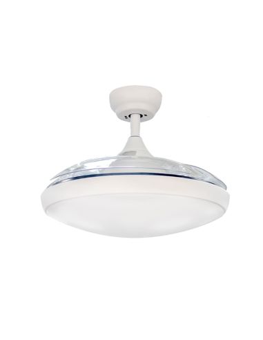 Ventilador plafón LED blanco Nuba plafón