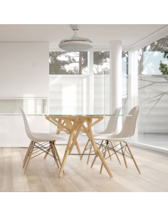 Ventilador plafón LED blanco Nuba 2