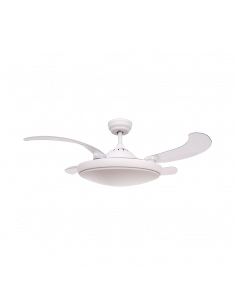 Ventilador plafón LED blanco Nuba
