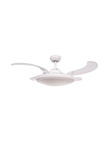 Ventilador plafón LED blanco Nuba