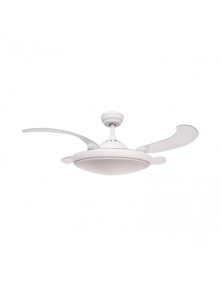 Ventilador plafón LED blanco Nuba