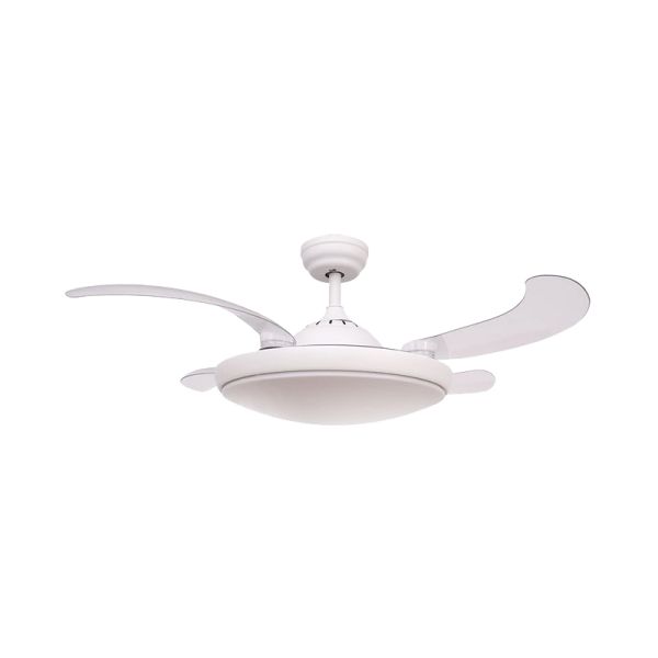 Ventilador plafón LED blanco Nuba