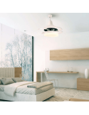 Ventilador plafón LED Bell motor DC ambiente