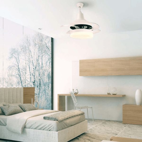 Ventilador de teto LED Bell DC ambiente do motor