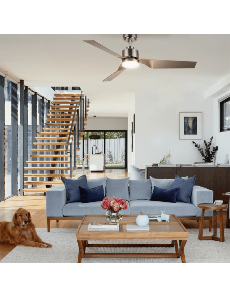 Ventilateur DC Ekos Nickel Led 15W environnement