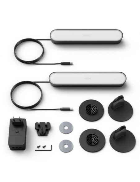 Hue Play barre lumineuse pack double accessoires noirs