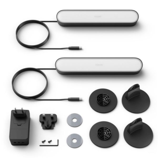 Hue Play barre lumineuse pack double accessoires noirs