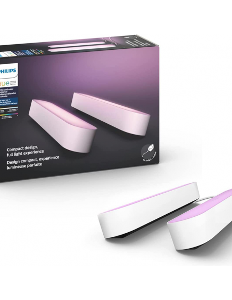 Pack doble barra de luces Play RGBW blanco