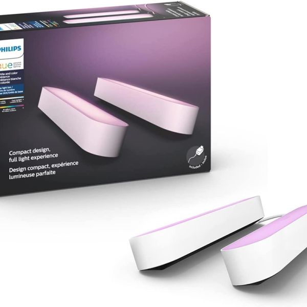Pack doble barra de luces Play RGBW blanco