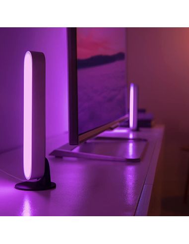 Barra de luz de pacote duplo Reproduzir luz ambiente branca RGBW