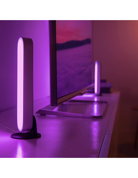 Barre lumineuse double pack Jouez la lumière ambiante blanche RGBW