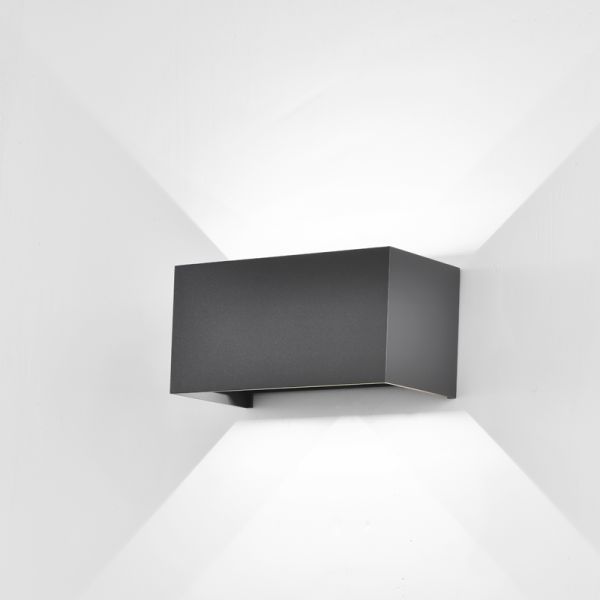 Aplique LED rectangular Davos Gris 4000k