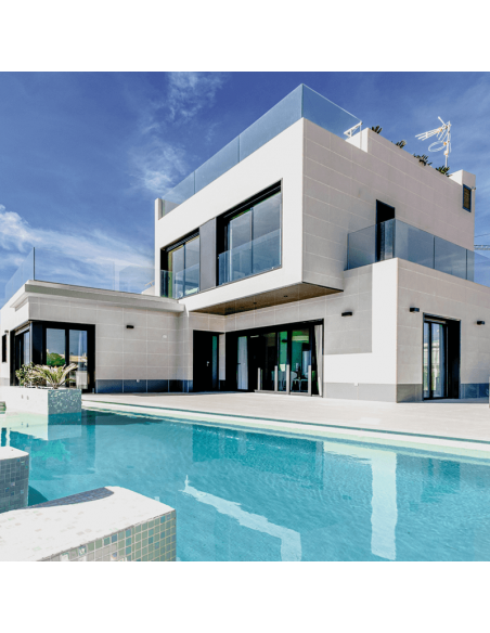 Applique murale rectangulaire à LED Davos, grise