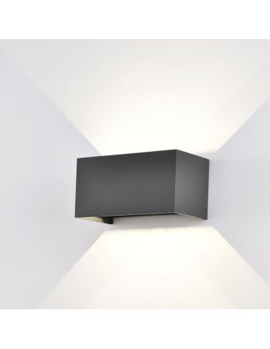 Aplique LED rectangular Davos Gris 3000k