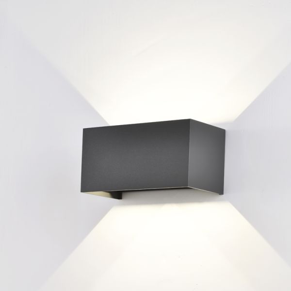 Applique murale rectangulaire à LED Davos Gris 3000K